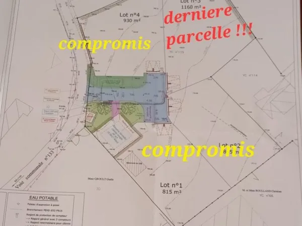 terrain constructible a Cahagnes