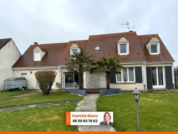 MAISON FAMILIALE 138 m² - 5 CHAMBRES - GRAND GARAGE - JARDIN 1036 m²