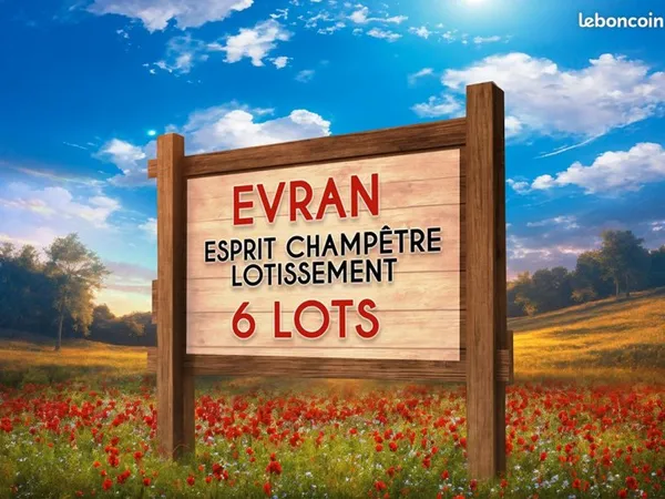 Terrain 369 m² EVRAN