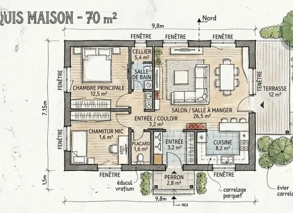 🏡 Maison moderne en panneaux SIP - Économique, rapide et écologique