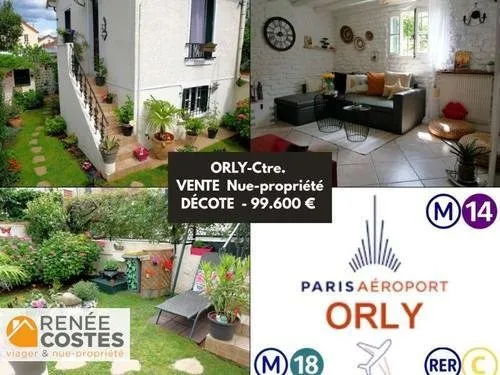 Vente en nue propriété - F65-H61 ans - ORLY (94310)