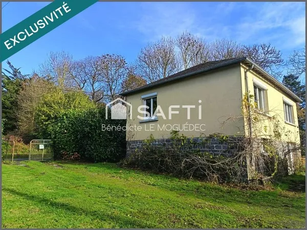 Maison à rafraîchir r- beau potentiel- terrain de 1000 m 2. A 25 km de St Malo, 18 KM de Dinan, 30 k