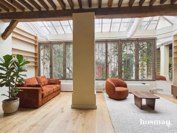 Appartement/Loft de 65.74m² - Profession libérale autorisée - cave - Jacques Bonsergent - Cité Hitto