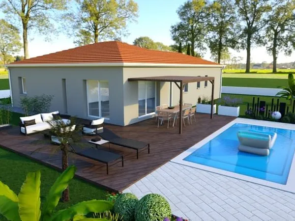 Maison 90M² terrain 500M²