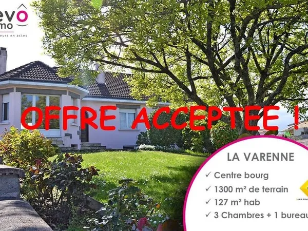 LA VARENNE Bourg / Maison 127m² + grand sous sol + jardin