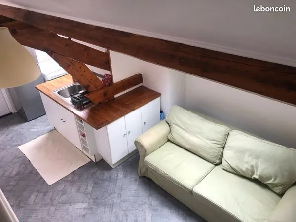 Studio lumineux de 18m2 avec mezzanine