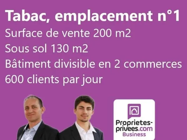 Fonds de commerce 300 m²