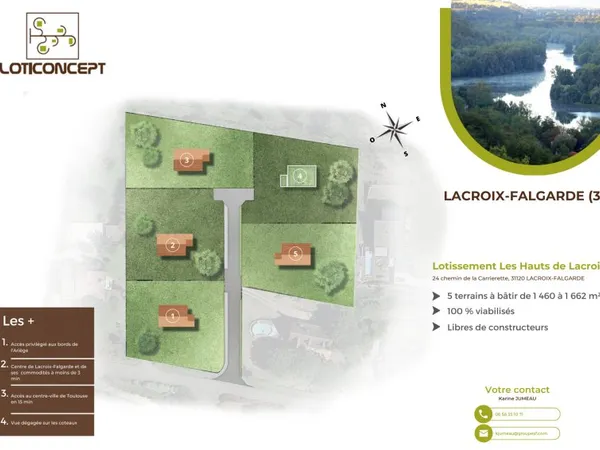 Terrain en lotissement 1545 m²