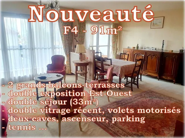 Appartement 4 pièces 91 m²