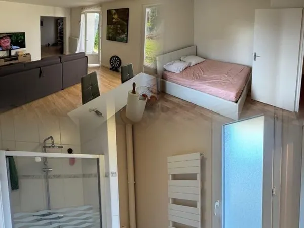 Chambres meublées pour colocation en maison individuelle avec jardin