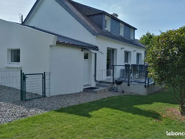 Rdc d une maison fouesnant 2 chambres avec jardin clos
