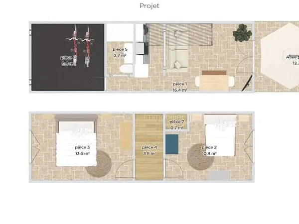Maison 3 pièces 30 m²