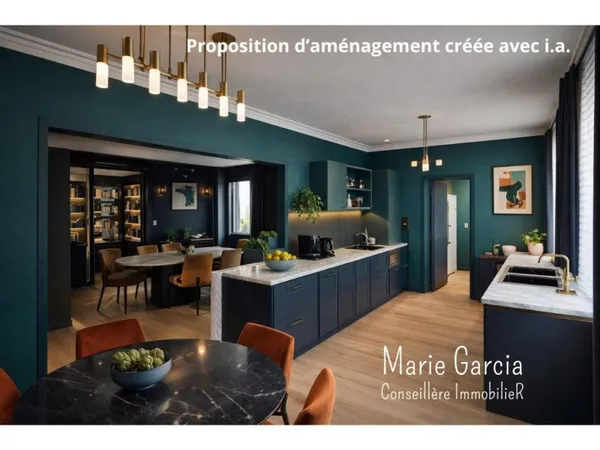 Grande maison - Jardins de la Fontaine, cour + potentiel