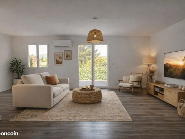 T3 90 m² + terrasse vue Luberon - Centre village