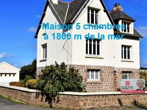 Maison à Penvenan 5 chambres ,à 1800 m de la plage