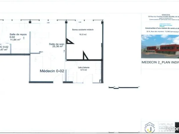 Bureau 63 m²