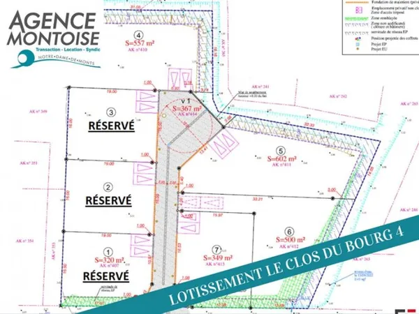 Terrain 349 m²