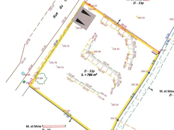 Terrain constructible 786 m² - REDENE