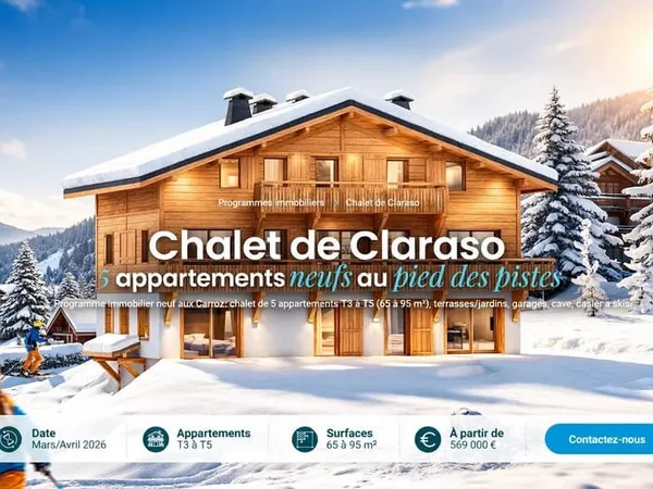 APPARTEMENT T3 AVEC CAVE, GARAGE, CASIERS À SKIS ET JARDIN P