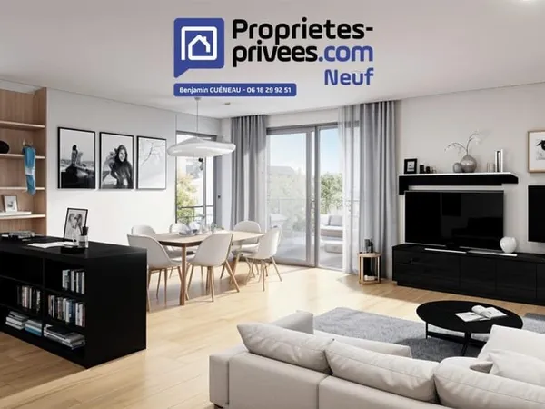 95 m2 - 3 chambres et terrasse de 30 m2
