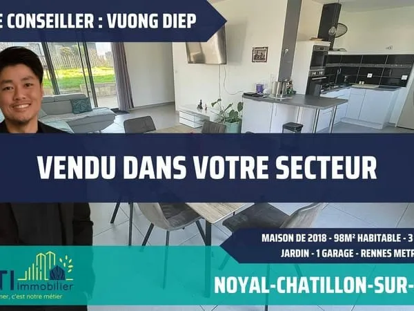 Maison contemporaine de 2018 - 3 chambres - 98m² habitable - 33