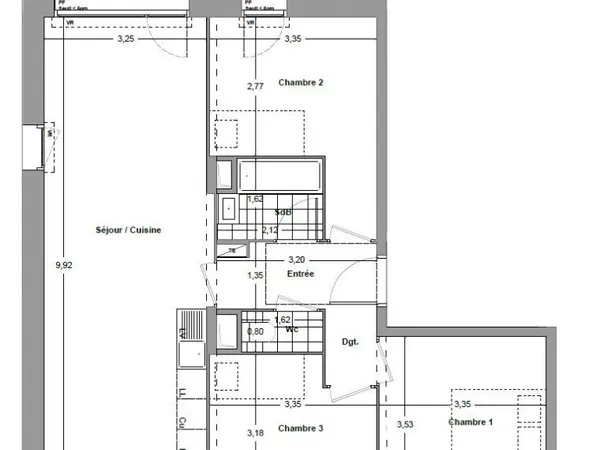 Appartement T4 neuf avec parking et balcon à Dijon