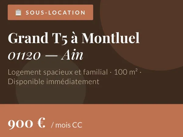 T5 en sous location