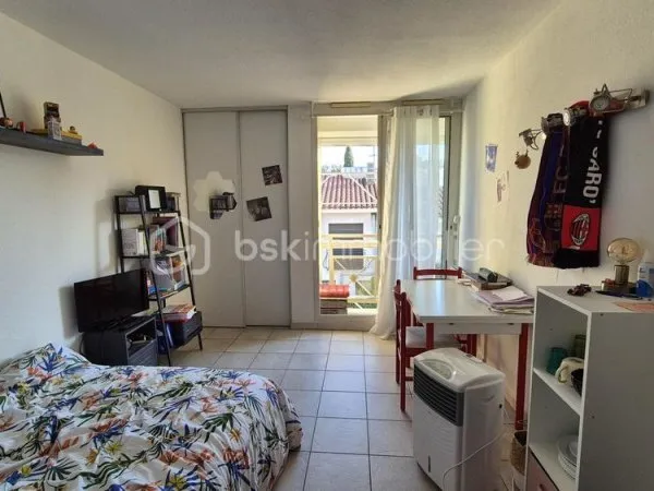 A VENDRE APPARTEMENT STUDIO UNE PIECE 19M² A PERPIGNAN - SECTEUR MOULIN A VENT