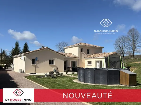 Maison contemporaine de 2012 - 172 m² habitables - 5 chambres - terrain clos