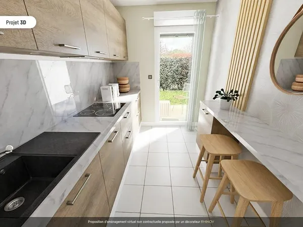 Mérignac Appartement 3 pièce(s) 63 m2 Place de parking sous-sol / Tram A / Calme espaces verts