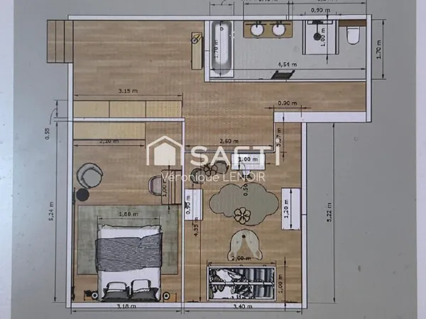 Bel appartement 3/4 de 95m2 à SAINT GERMAIN EN LAYE - Quartier Schnapper