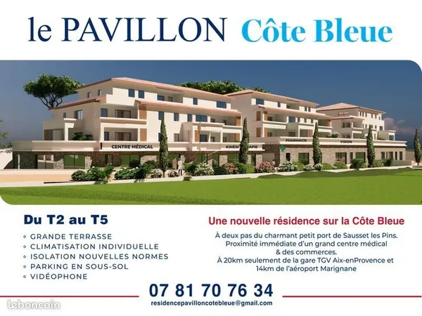 Appartement - 2 pièces - Le Pavillon Cote BLeue