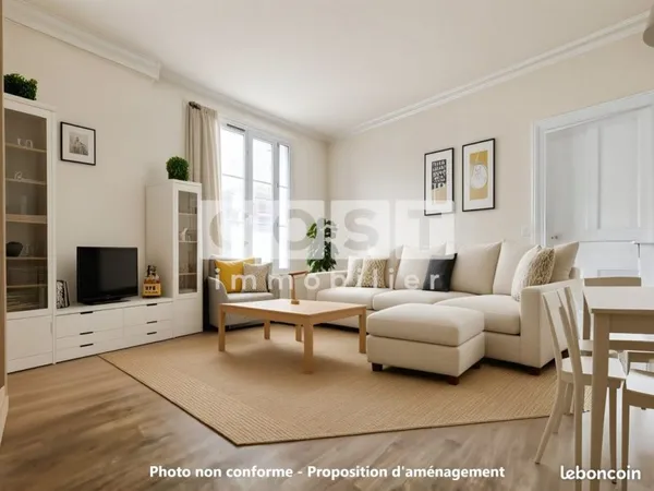 Appartement 2 pièces 36 m²