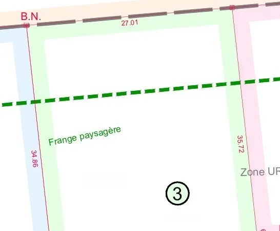Terrain 1051 m²