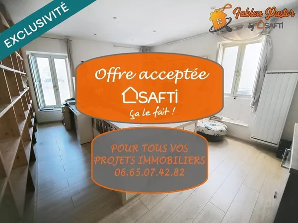 Appartement 2 pièces 46 m² proche centre-ville