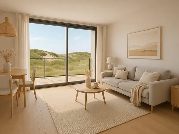 Appartement Stella Plage T3 cabine de 66 m2 avec terrasse de 16 m2