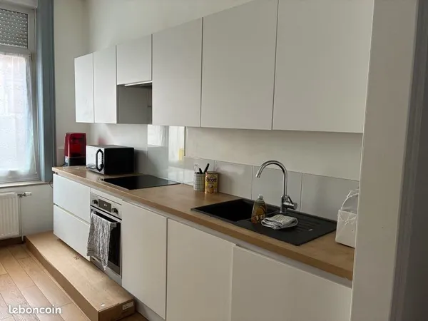 Appartement T2 refait à neuf, 40m2, terrasse prox JB Lebas