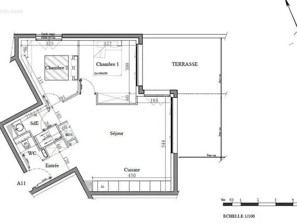 Appartement 3 pièces 60 m²