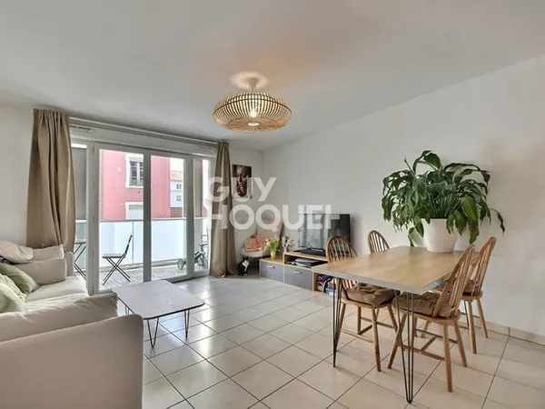 A VENDRE- T3 de 68 m² avec balcon et garage, Résidence récente (2019), Proximité Montchat, Villeurba