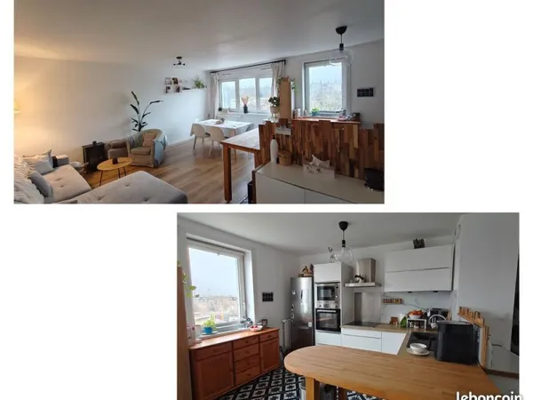 Appartement lumineux - T3 - 62m2 entre particulier