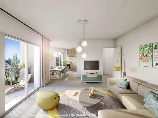 APPARTEMENT NEUF T3 AVEC GRAND BALCON ET PARKING SOUTERRAIN