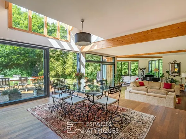 Maison d'architecte Red Cedar, géothermie et volumes d'exception