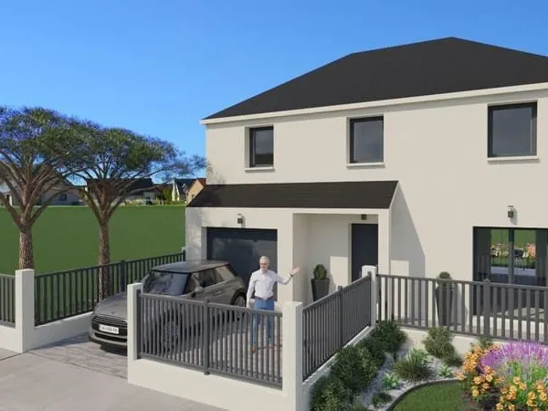 Projet de construction d'une maison 102 m² avec garage integre