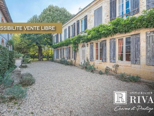PORTETS - CHARMANTE MAISON DE MAITRE OCCUPEE 507M2 - TERRAIN