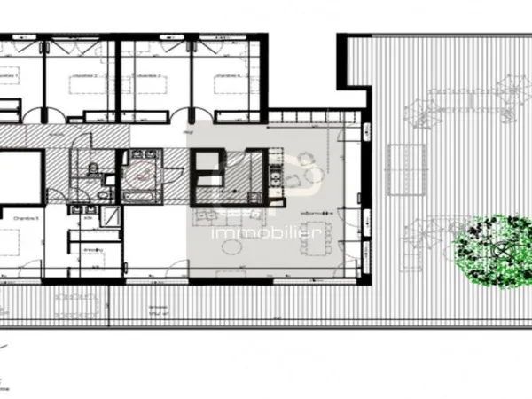 Appartement terrasse 6 pièces 168 m²