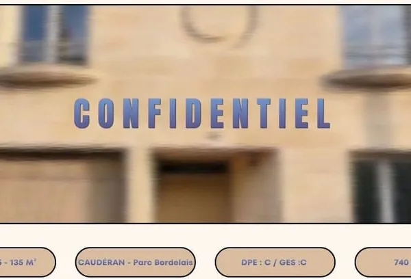 Maison 5 pièces - 135 m² - Parc Bordelais - Caudéran