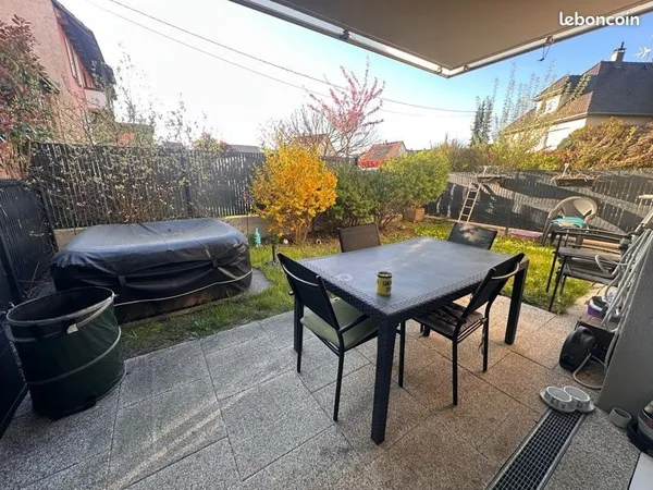 T2 Meublé - 42m2 - Furdenheim - Jardin + 2 places de parking