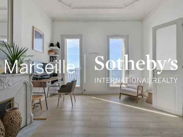 Marseille 7ème, Malmousque - Appartement style Haussmannien vue