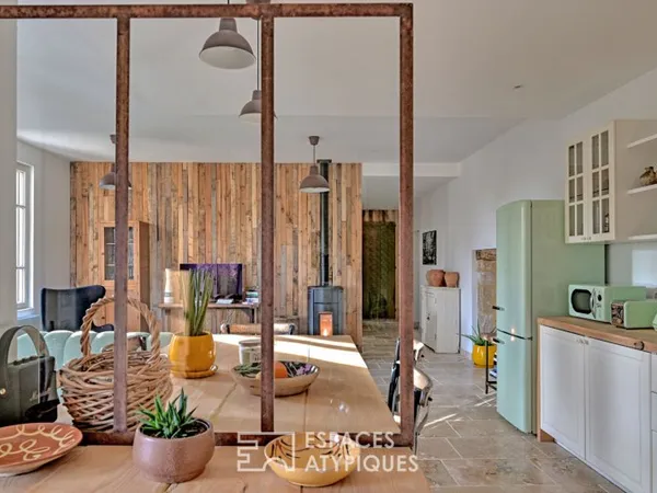 Appartement rénové et confidentiel au coeur d'un village proche d'Uzès