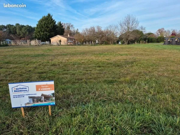 Terrain de 1600m² proche Langon